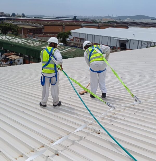 GPS Projects team on-site during roof work painting, waterproofing, or repairs.